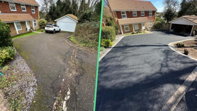 Before and After Resin Driveways