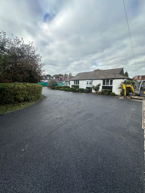Car Park Reconstruction Entrance