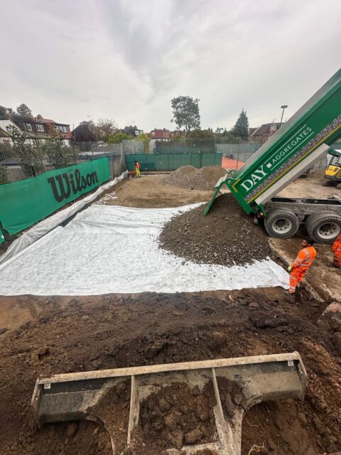 Car Park Reconstruction Laying
