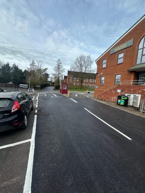 Car Park Resurfacing Entrance