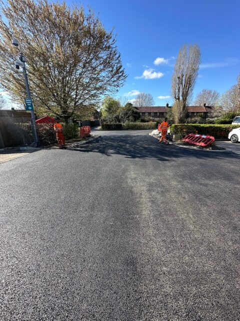 Road Resurface Entrance From Rear