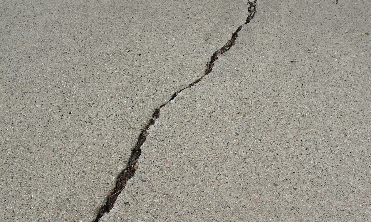 Cracked Driveway