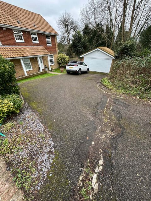 Driveway Surface before completion